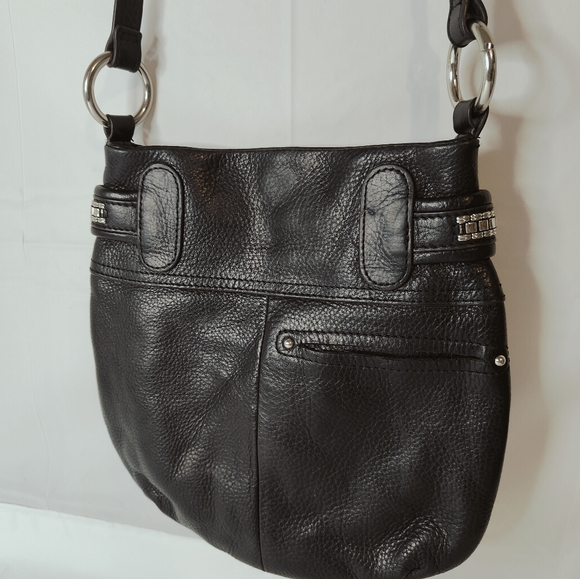 Vintage Y2K B. Makowsky Black Leather Buckle Hardback Excellent Condition - Picture 8 of 8